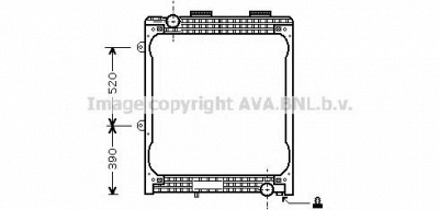 AVA QUALITY COOLING mn2026 -  Радиатор, охлаждение двигателя